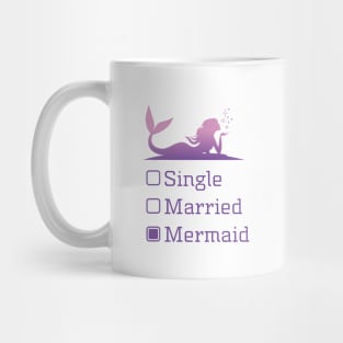 mermaid and single ladies T-shirt Mug